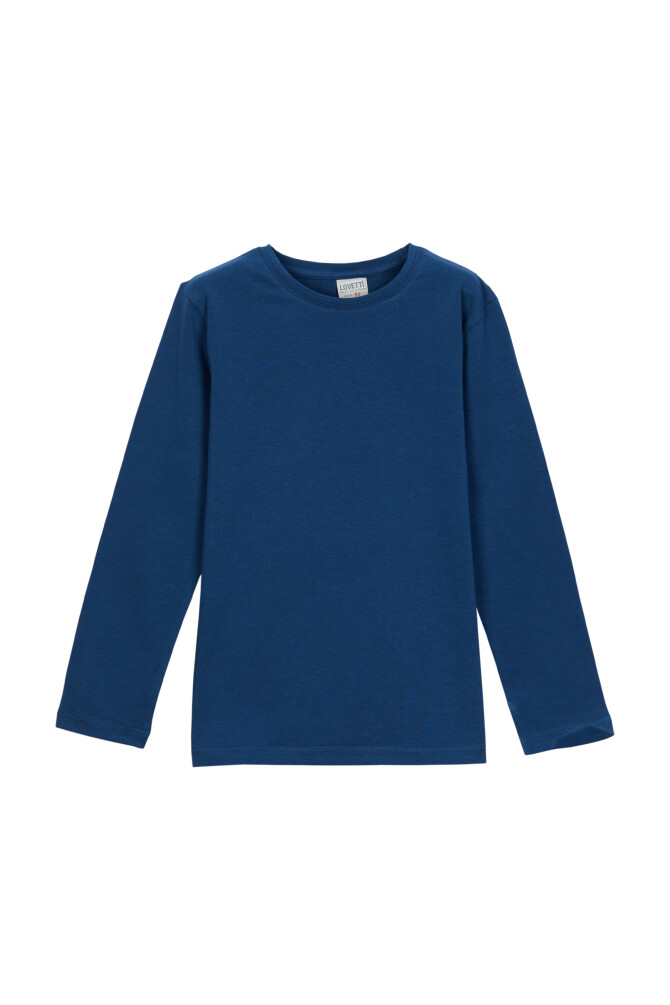 İndigo Basic Mevsimlik Unisex Uzun Kollu Tişört - 1