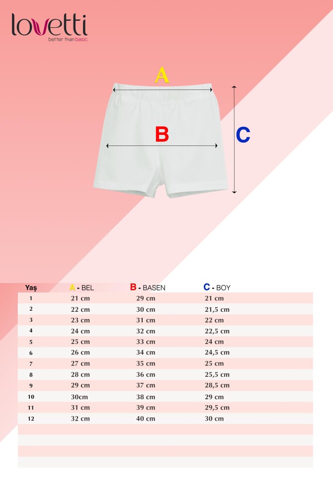 Koyu Mavi Melanj Basic Kız Çocuk Dans Şort - 5