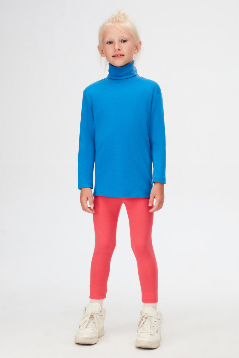 Saks Basic Kışlık Tam Balıkçı Yaka Uzun Kollu Kız Çocuk Tişört - 1