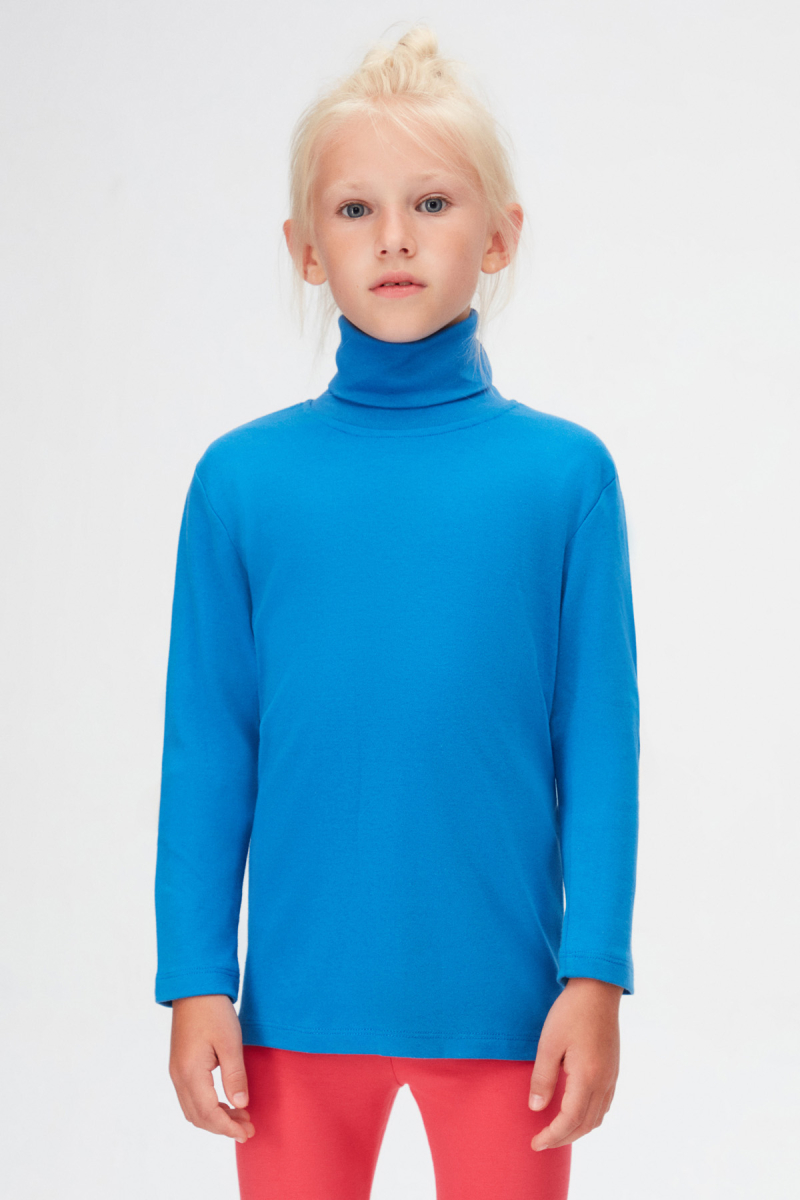 Saks Basic Kışlık Tam Balıkçı Yaka Uzun Kollu Kız Çocuk Tişört - 2