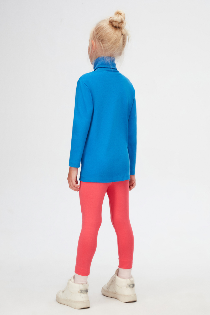 Saks Basic Kışlık Tam Balıkçı Yaka Uzun Kollu Kız Çocuk Tişört - 4